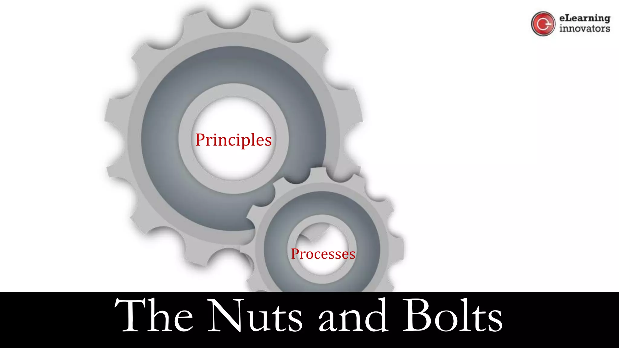 Principles
Processes
The Nuts and Bolts