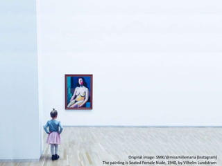 Original image: SMK/@missmillemaria (Instagram)
The painting is Seated Female Nude, 1940, by Vilhelm Lundstrom
 