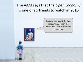 Because the world she lives
in is different than the
world most museums were
created for.
 