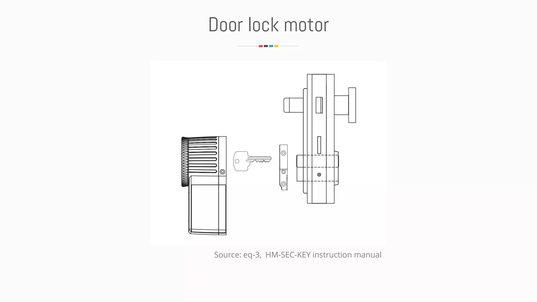 Door lock motor
Source: eq-3, HM-SEC-KEY instruction manual
 