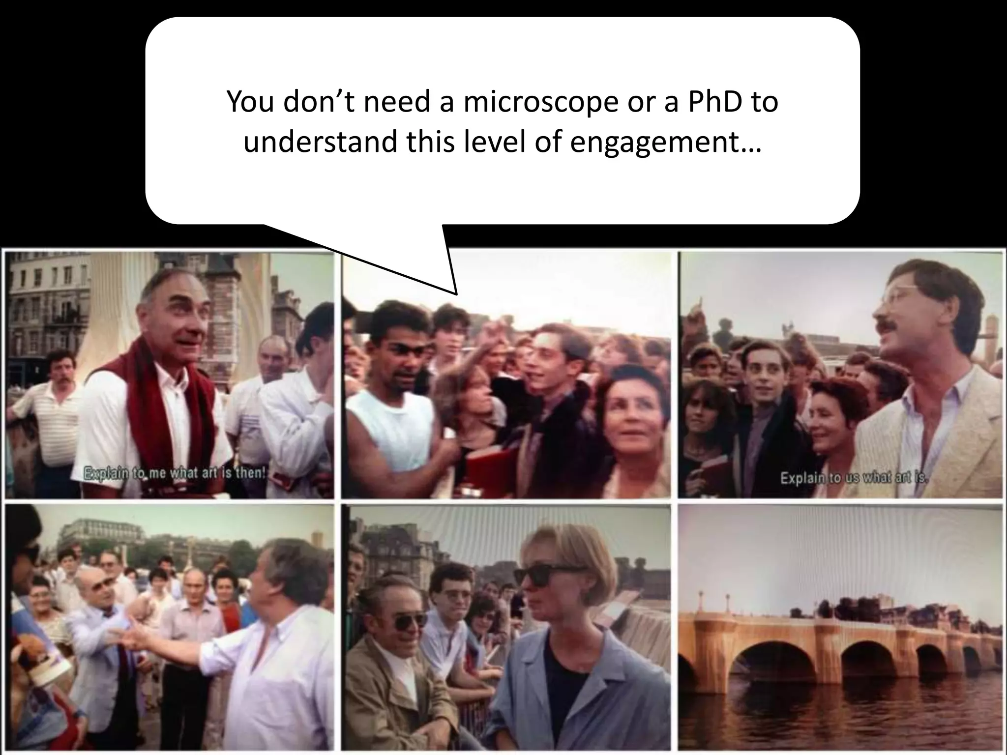 “Rigorously assemble evidence”
“It doesn’t matter whether you can quantify
your results. What matters is that you
rigorously assemble evidence—qualitative and
quantitative—to track your progress.”
Jim Collins
Good to Great and the Social Sector, 2005Jim Collins
Good to Great and the Social Sector, 2005
 