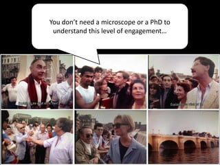 “Rigorously assemble evidence”
“It doesn’t matter whether you can quantify
your results. What matters is that you
rigorously assemble evidence—qualitative and
quantitative—to track your progress.”
Jim Collins
Good to Great and the Social Sector, 2005Jim Collins
Good to Great and the Social Sector, 2005
 