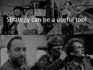 All measurements are flawed
“To throw our hands up and say, ‘But we cannot measure
performance in the social sectors the way you can in
business’ is simply lack of discipline. All indicators are
flawed, whether qualitative or quantitative. Test scores
are flawed, mammograms are flawed, crime data are
flawed, customer service data are flawed, patient-
outcome data are flawed. What matters is not finding the
perfect indicator, but settling upon a consistent and
intelligent method of assessing your output results, and
then tracking your trajectory with rigor.”
Jim Collins
Good to Great and the Social Sector, 2005
Jim Collins
Good to Great and the Social Sector, 2005
 