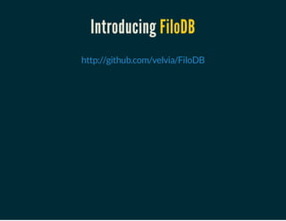 Introducing FiloDB
 
http://github.com/velvia/FiloDB
 