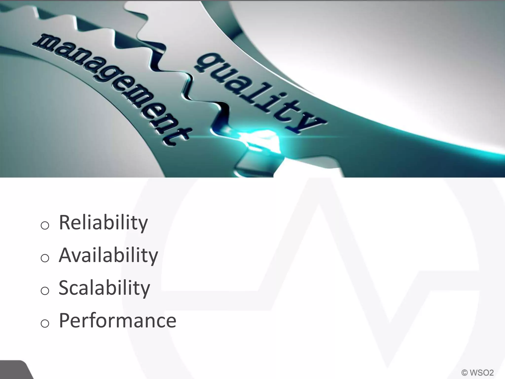 DevOps Vectors
o Reliability
o Availability
o Scalability
o Performance
 