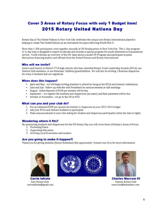 6
2015 Rotary United Nations Day
 