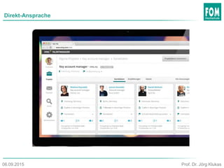 Direkt-Ansprache
Prof. Dr. Jörg Klukas06.09.2015
 