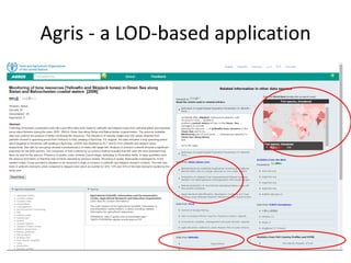 Agris - a LOD-based application
 