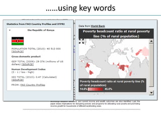 ……using key words
 