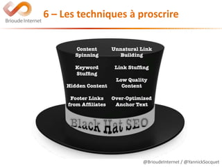 @BrioudeInternet / @YannickSocquet
6 – Les techniques à proscrire
 