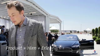 Produkt + Hirn + Erlebnis
 