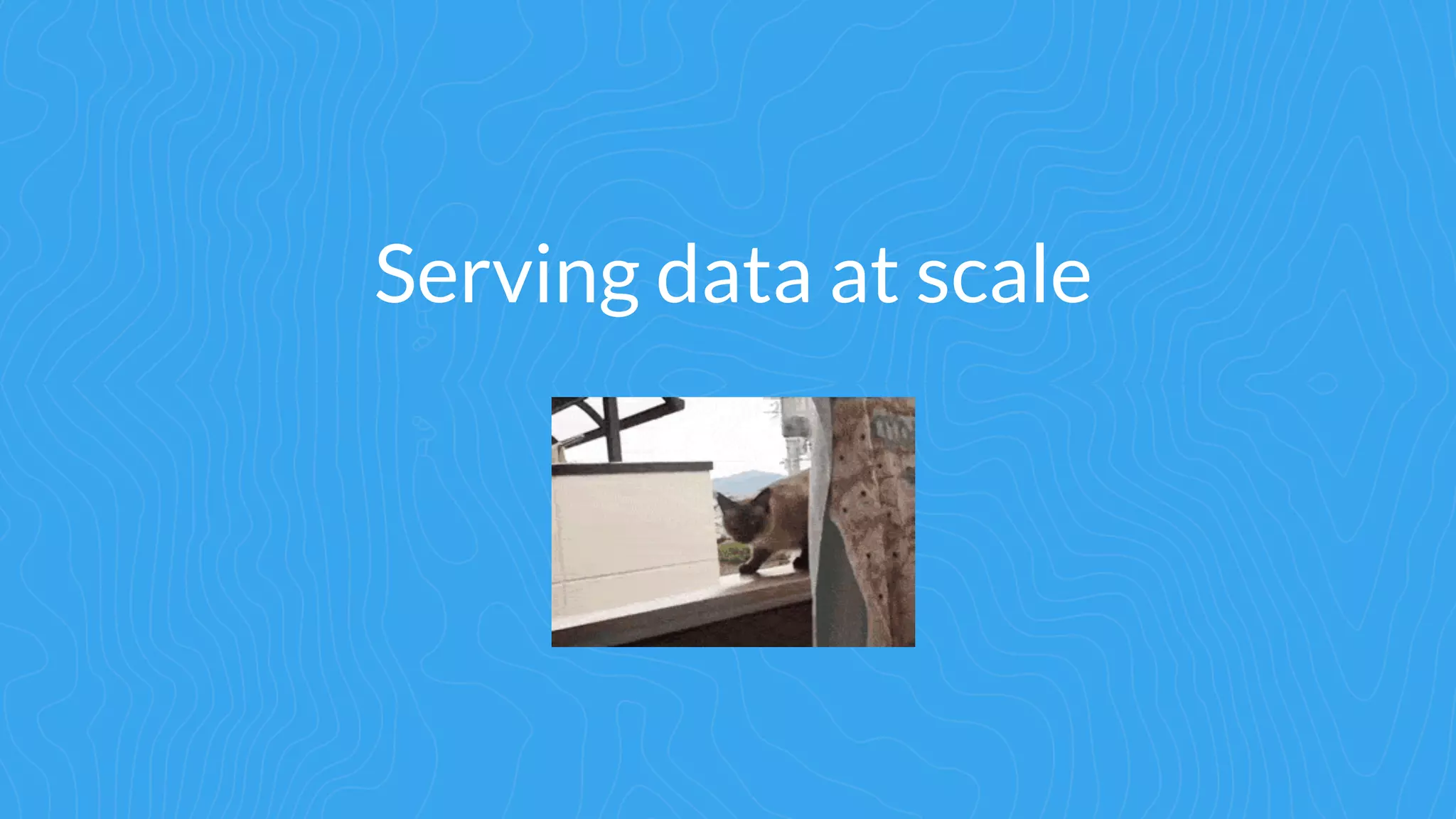 Serving data at scale
 
