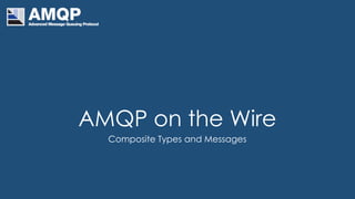 AMQP on the Wire
Composite Types and Messages
 