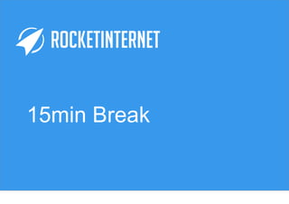 15min Break
 