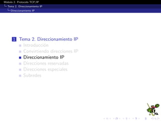 Tema 2. Direccionamiento IP