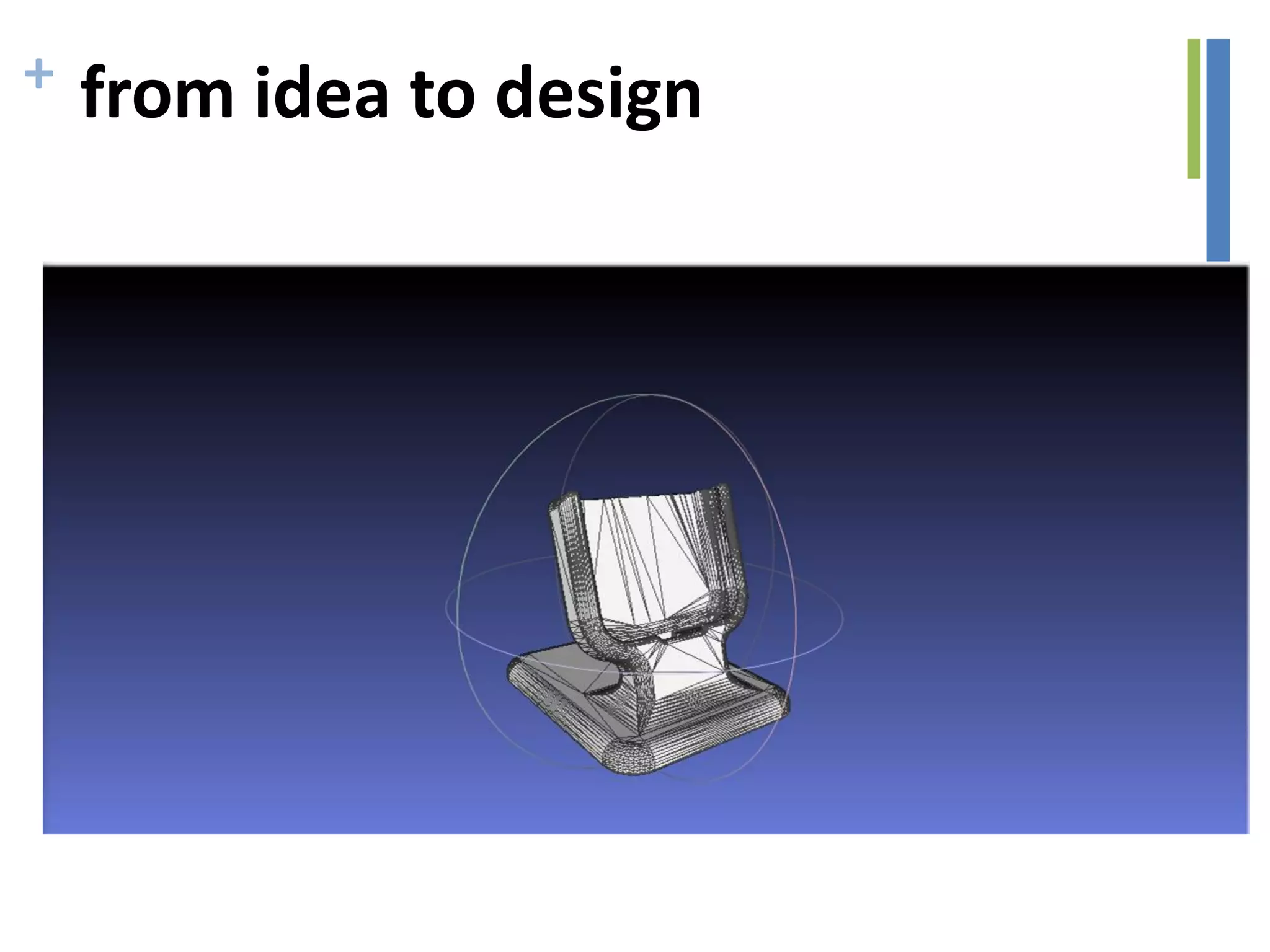 + from idea to design
 