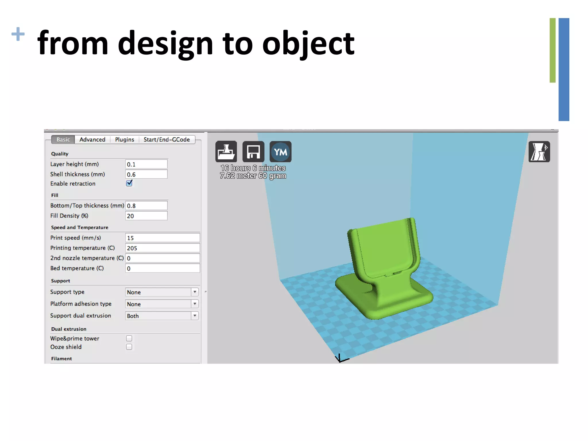 + from design to object
 