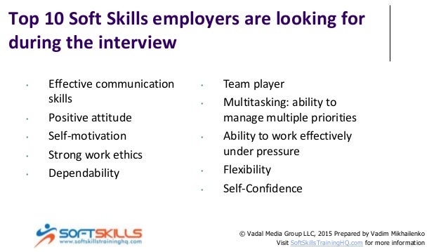 top 10 soft skills for interview success top 10 soft skills