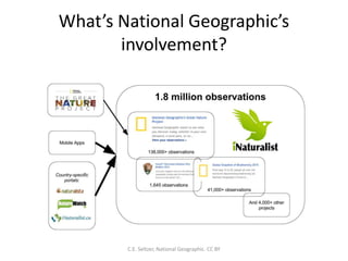 What’s National Geographic’s
involvement?
C.E. Seltzer, National Geographic. CC BY
 