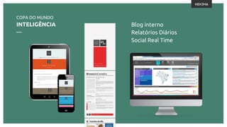 COPA DO MUNDO
INTELIGÊNCIA
—
Blog interno
Relatórios Diários
Social Real Time
 