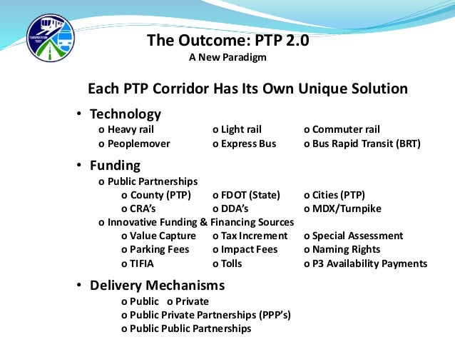 PTP 2.0 Innovative Funding Solutions