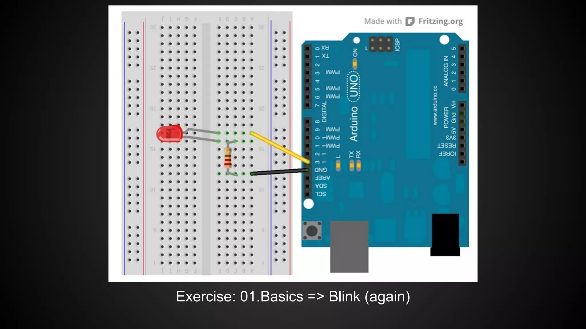 Exercise: 01.Basics => Blink (again)
 