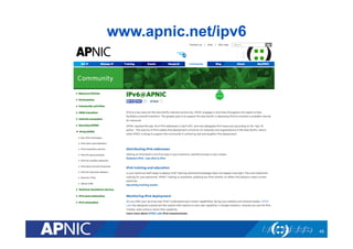 www.apnic.net/ipv6
45
 
