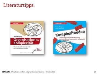 Literaturtipps.
13Wir arbeitenam Kern. | Dynamikrobuste Projekte. | Oktober 2015
 