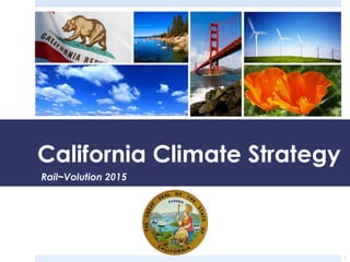 1
California Climate Strategy
Rail~Volution 2015
 