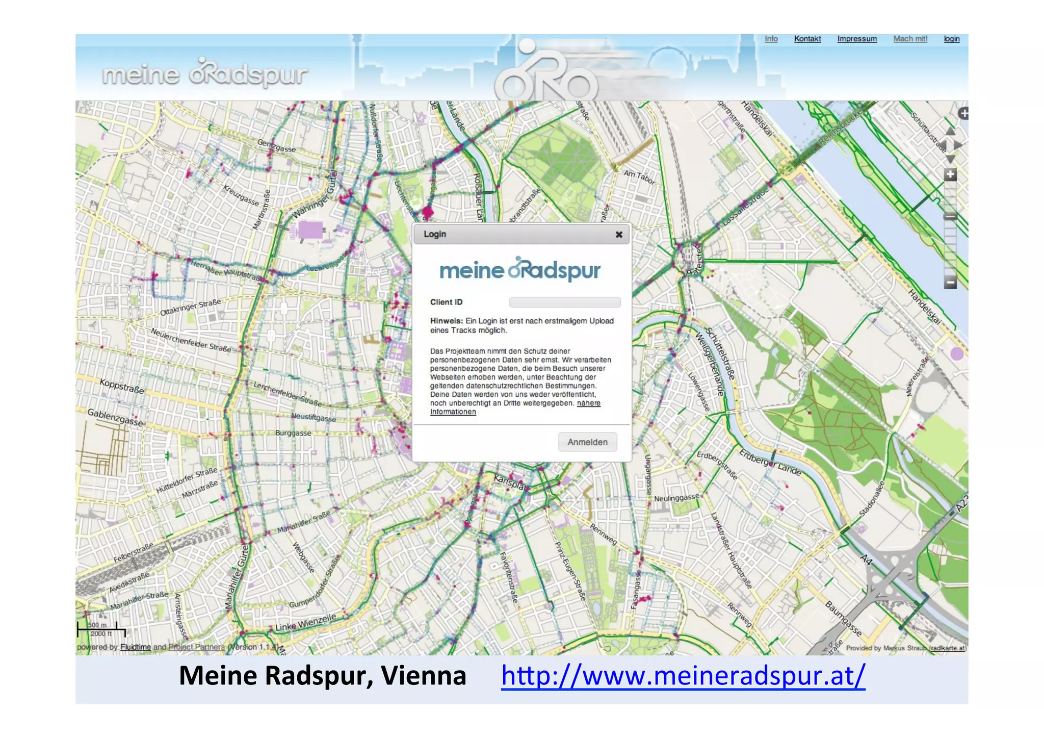Meine	
  Radspur,	
  Vienna	
  	
  	
  	
  	
  hCp://www.meineradspur.at/	
  	
  
 