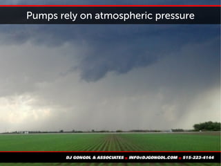 Pumps rely on atmospheric pressure
 