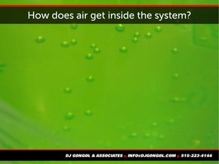 How does air get inside the system?
 