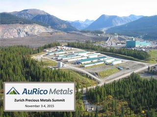 Zurich Precious Metals Summit
November 3-4, 2015
 