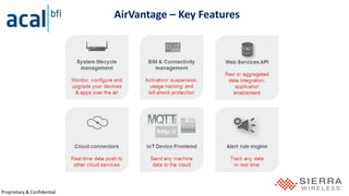 Proprietary & Confidential
AirVantage – Key Features
 