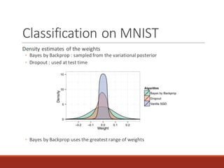 (研究会輪読) Weight Uncertainty in Neural Networks | PDF
