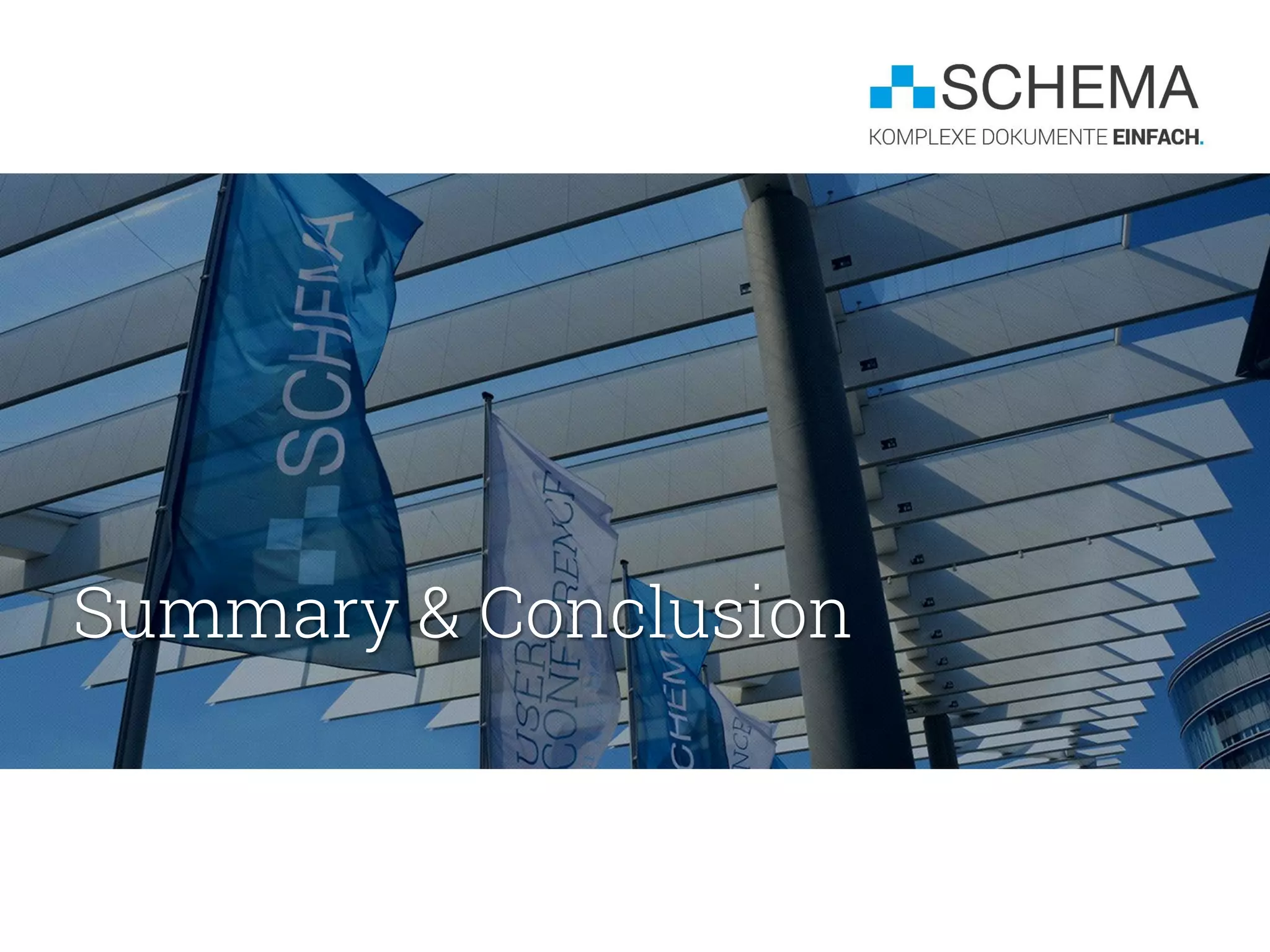 Summary & Conclusion
 