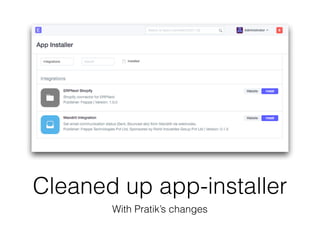 Cleaned up app-installer
With Pratik’s changes
 
