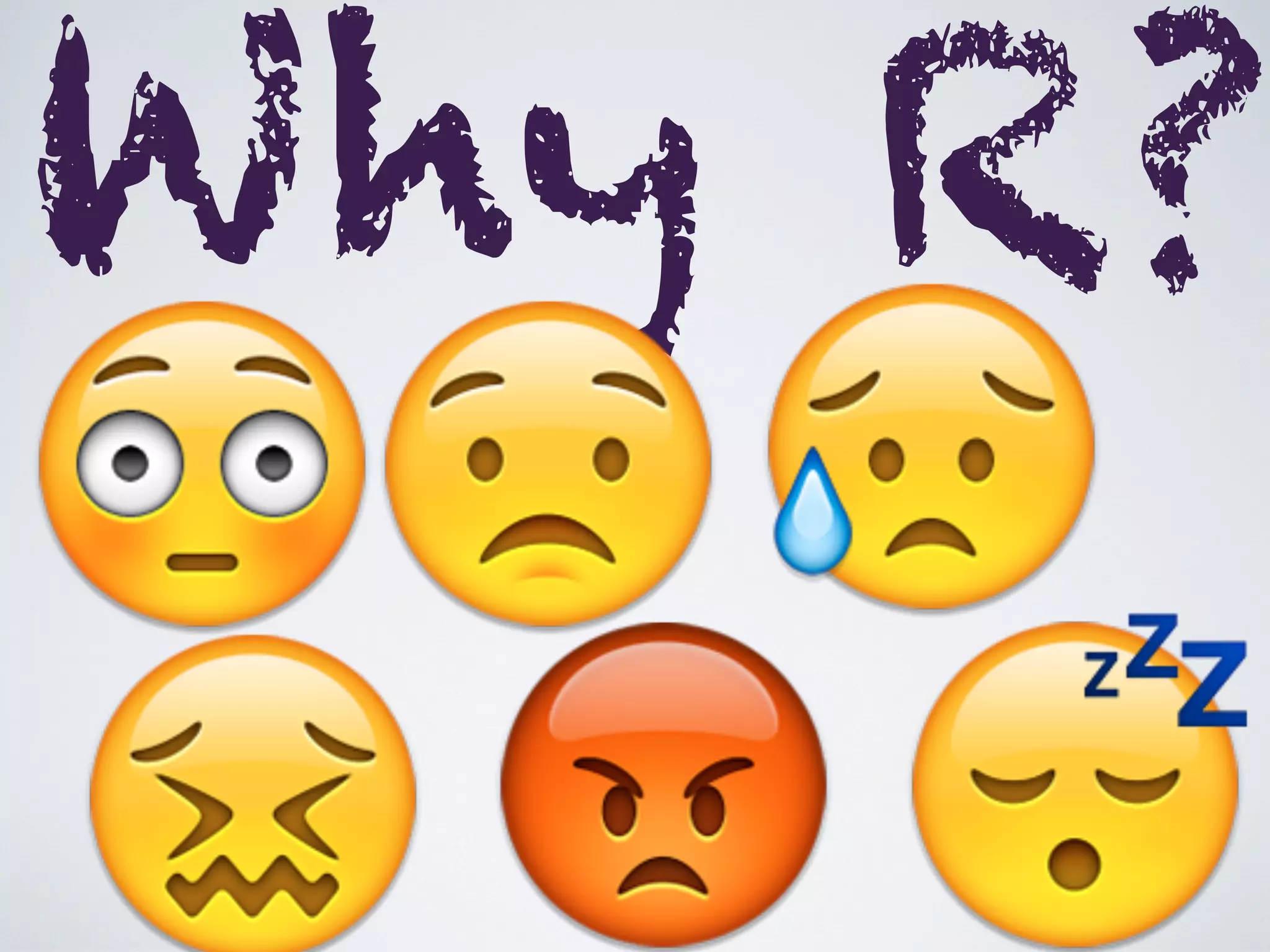 Why R?
😳😟
😴😡
😥
 