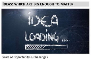 The potential for Win in those places and with the Audience identified means you can start to think
on priorities
You also start to understand the size of the challenge you have to convince the Audience to change
their behaviour
You will NOT go from 0.3% conversion rate to 3% easily
An idea of the value? It won’t be perfect but you need an idea of the value, in revenue, happy
customers, business objectives (acquisition, AoV, RPU etc)
Possibly from the data alone you will already have a clear idea on some of the questions you need to
answer and options you can test
Which of these are traffic wins? (more people into a key area)
Which of these are business wins? (more sales, greater value, the “right” product being
seen/chosen)
Do these align or are they always separate tracks?
IDEAS: WHICH ARE BIG ENOUGH TO MATTER
Scale of Opportunity & Challenges
 