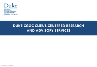 Global Value Chains and Duke CGGC’s Collaboration in Kazakhstan