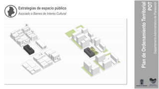 Estrategias de espacio público
Asociado a Bienes de Interés Cultural
 