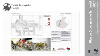 Fichas de proyectos
Ejemplo
 