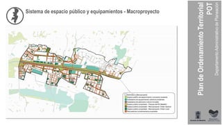 Sistema de espacio público y equipamientos - Macroproyecto
 