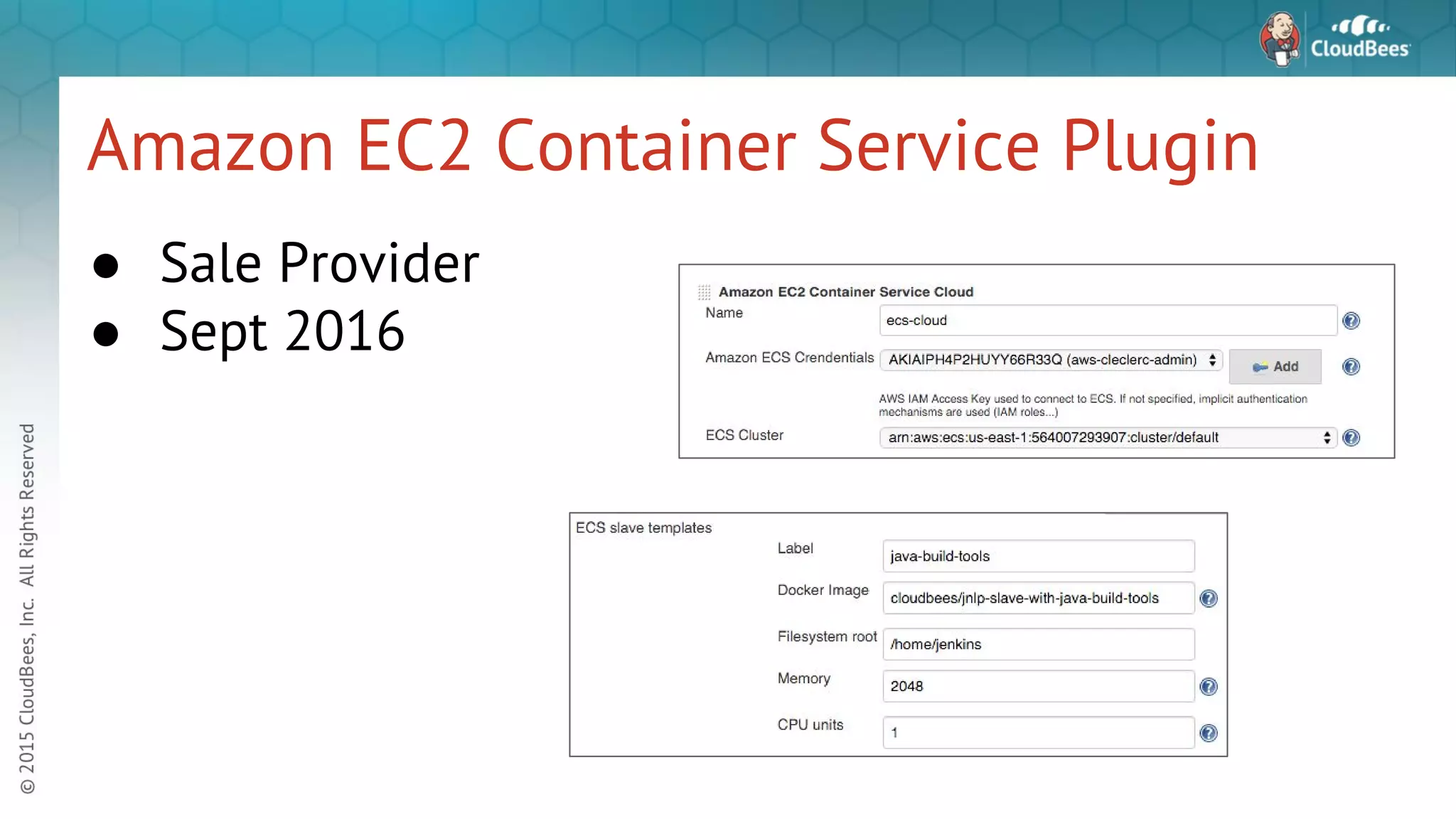 Amazon EC2 Container Service Plugin ● Sale Provider ● Sept 2016 