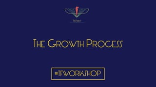 THE GROWTH PROCESS
#TFWORKSHOP
 