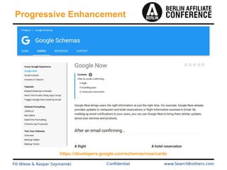 Progressive Enhancement
https://developers.google.com/schemas/now/cards