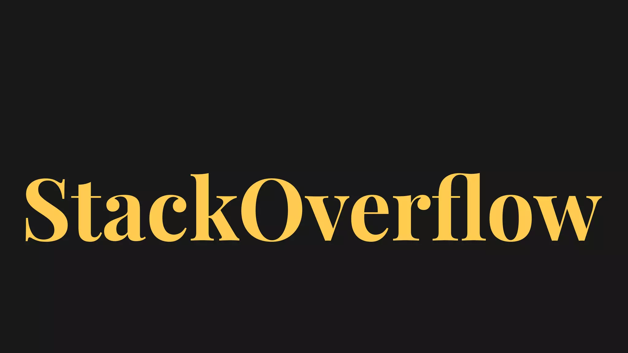 StackOverﬂow
 