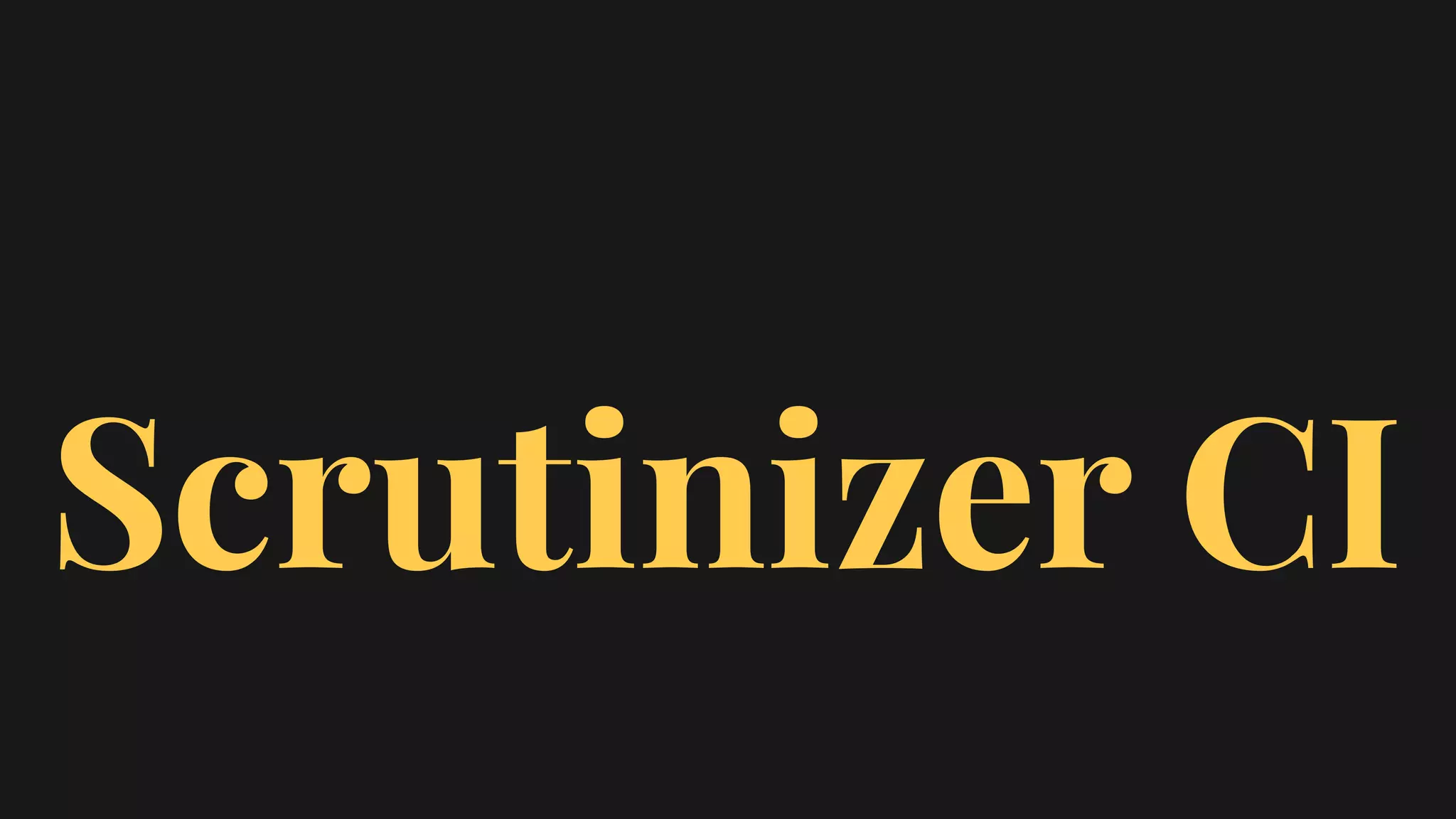 Scrutinizer CI
 
