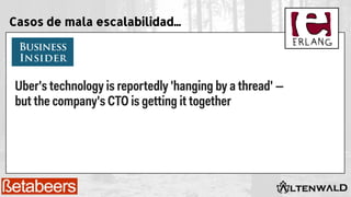 Casos de mala escalabilidad...
 