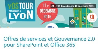 yOS-Tour - yOS-Day ©2015. All rights reserved.
#4 – yOS-Day à Lyon le 11 décembre 2015
Offres de services et Gouvernance 2...